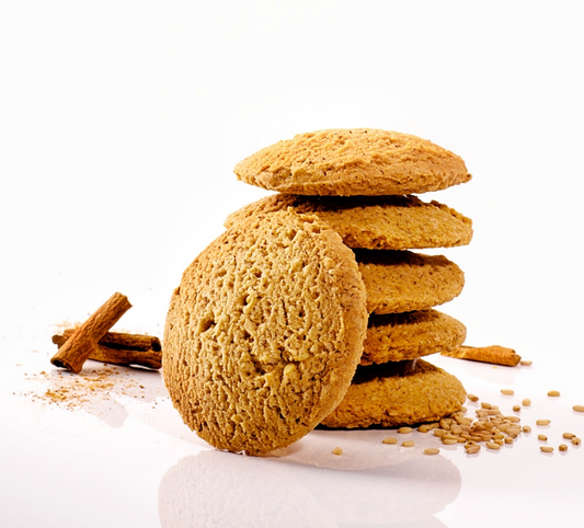 Galletitas EXENT tipo COOKIES de Sésamo y Canela, Libre gluten