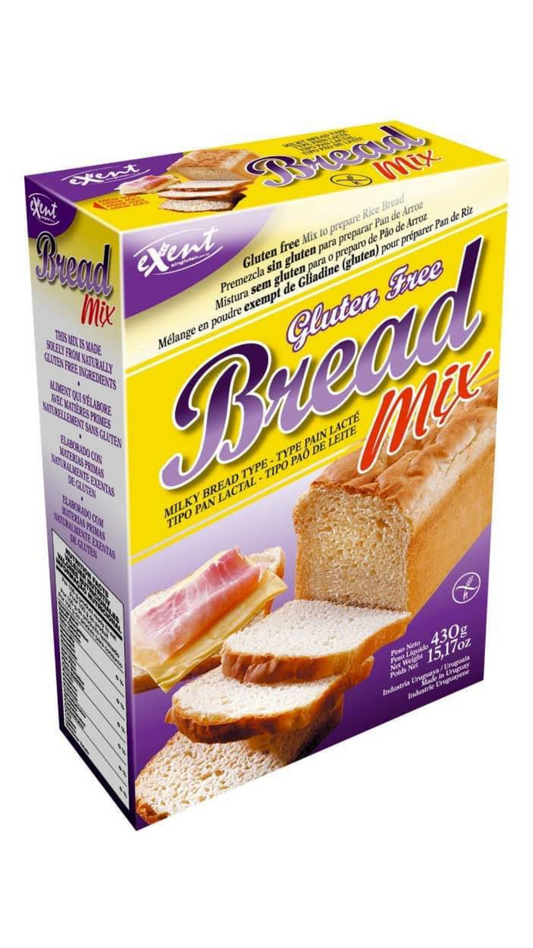Premezcla EXENT BREAD MIX tipo pan de Sandwich, Libre de Gluten