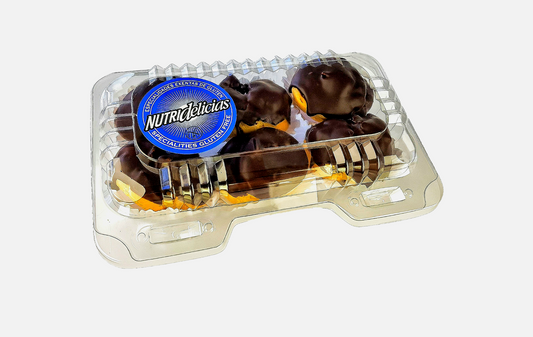 BOMBAS NUTRIDELICIAS Rellenas de DULCE DE LECHE y BAÑO de CHOCOLATE, Libre de gluten