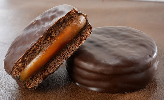 Alfajor NUTRISANO Bañado con símil chocolate, Libre de Gluten.