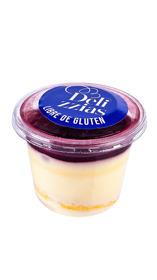 Shot NUTRIDELICIAS Tipo CHEESECAKE de FRUTOS ROJOS, Libre de Gluten